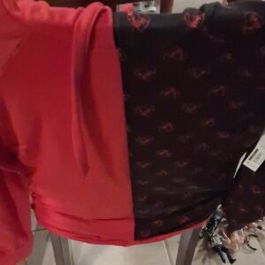 No Boundaries Red and Black Hoodie